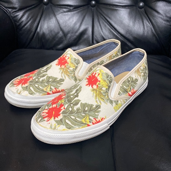 Talbots slip on canvas Loafers flats floral womens size 9 9m - Picture 3 of 9